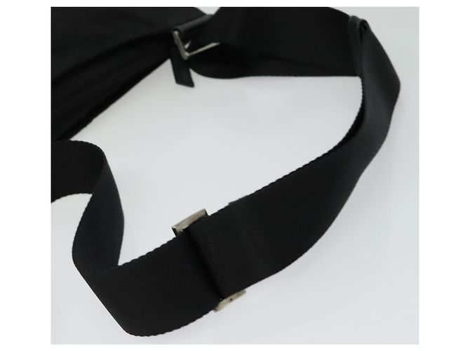 PRADA Schultertasche aus schwarzem Nylon Auth gh414 - Ansicht 7