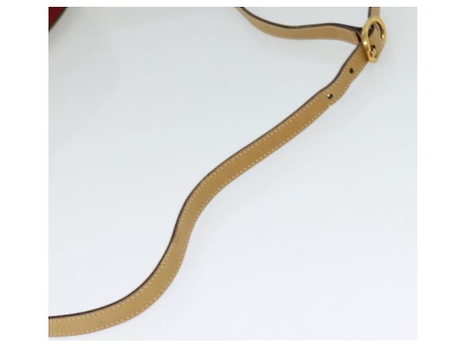 Borsa Sherry Line in PVC beige e oro Micro GG Supreme di GUCCI Auth gh497 D'oro - vista 7