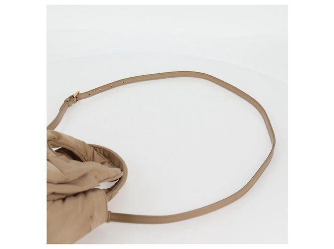 PRADA Borsa a Mano Nylon 2way Beige Oro Auth 118908SM D'oro - vista 14