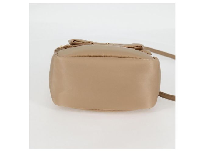 PRADA Borsa a Mano Nylon 2way Beige Oro Auth 118908SM D'oro - vista 5