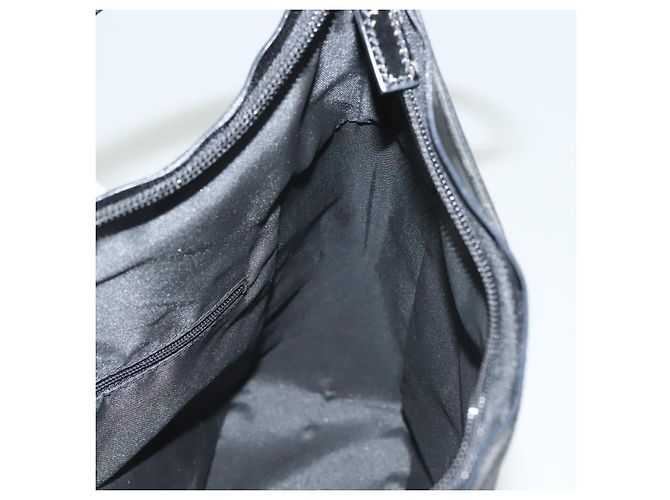 Borsa a Spalla in Tela GG Gucci Outlet Nera Argento 77112 3444 Auth ep9749 Nero - vista 18