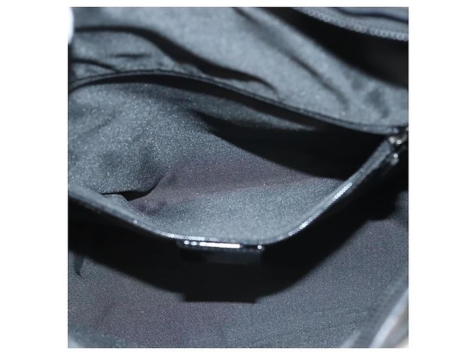 Borsa a Spalla in Tela GG Gucci Outlet Nera Argento 77112 3444 Auth ep9749 Nero - vista 21
