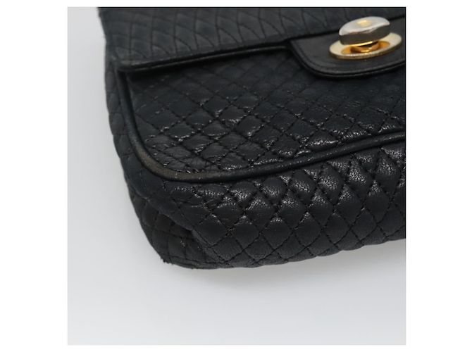 BALLY Borsa a Spalla con Catena Pelle Nera Oro Auth bs27966 Nero D'oro - vista 14