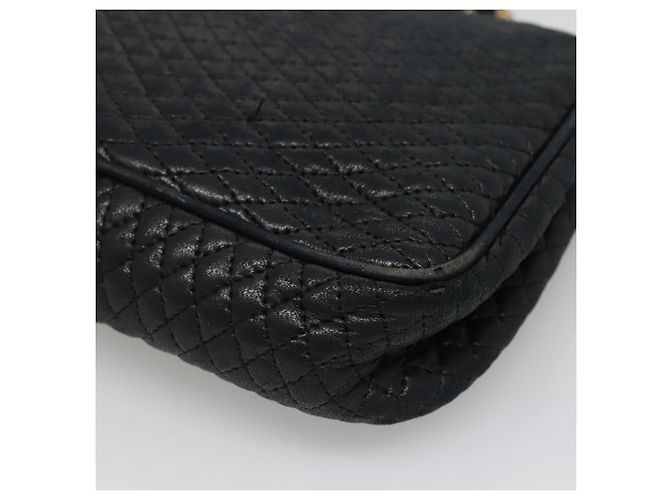 BALLY Borsa a Spalla con Catena Pelle Nera Oro Auth bs27966 Nero D'oro - vista 15