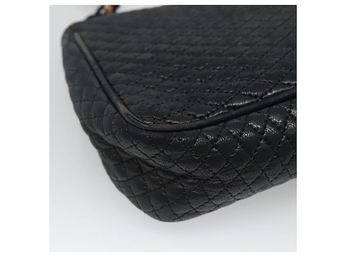 BALLY Borsa a Spalla con Catena Pelle Nera Oro Auth bs27966 Nero D'oro - vista 16