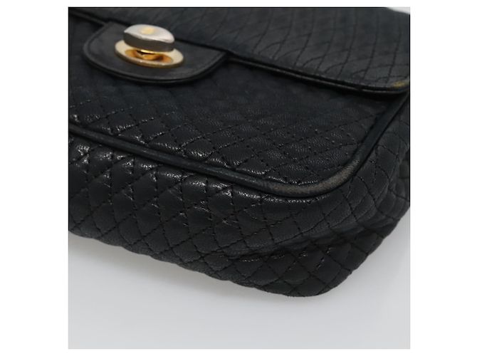 BALLY Borsa a Spalla con Catena Pelle Nera Oro Auth bs27966 Nero D'oro - vista 9