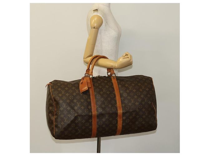 LOUIS VUITTON Borsa Boston Monogram Keepall 60 M41422 LV Auth 131991 Monogramma - vista 23