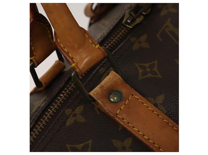 LOUIS VUITTON Borsa Boston Monogram Keepall 60 M41422 LV Auth 131991 Monogramma - vista 8