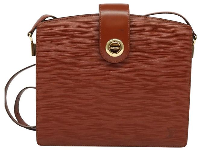 LOUIS VUITTON Borsa a Spalla Capuchin Epi Marrone M52343 LV Auth BA3920 - vista 13