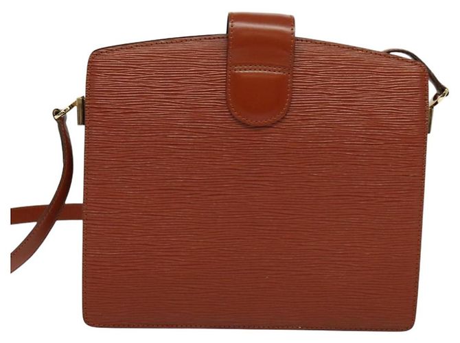 LOUIS VUITTON Borsa a Spalla Capuchin Epi Marrone M52343 LV Auth BA3920 - vista 2
