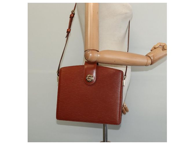 LOUIS VUITTON Borsa a Spalla Capuchin Epi Marrone M52343 LV Auth BA3920 - vista 23