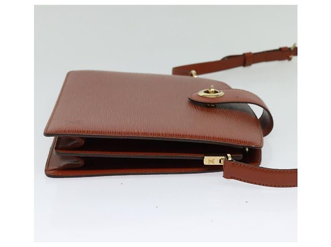LOUIS VUITTON Borsa a Spalla Capuchin Epi Marrone M52343 LV Auth BA3920 - vista 4