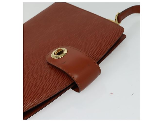 LOUIS VUITTON Borsa a Spalla Capuchin Epi Marrone M52343 LV Auth BA3920 - vista 6