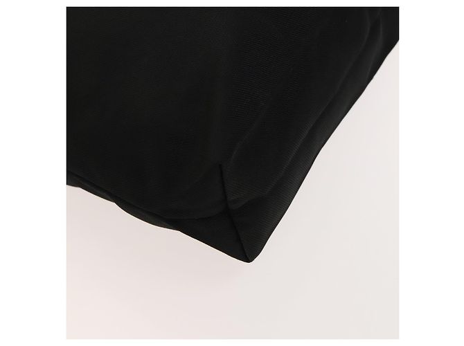 Borsa a mano Salvatore Ferragamo in nylon nero e argento Auth bs27184 - vista 14