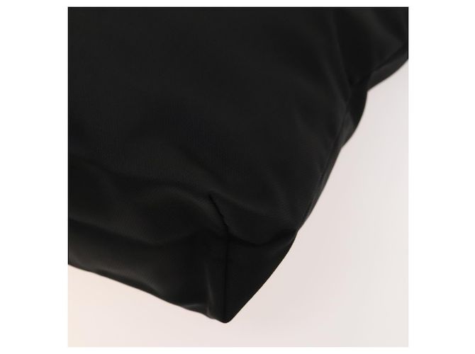 Borsa a mano Salvatore Ferragamo in nylon nero e argento Auth bs27184 - vista 15