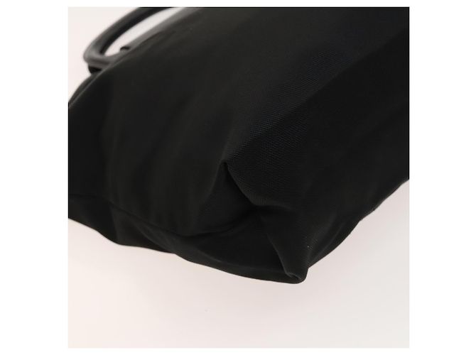 Borsa a mano Salvatore Ferragamo in nylon nero e argento Auth bs27184 - vista 16