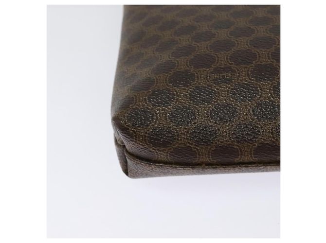 Céline Borsa a Spalla in Tela Macadam CELINE in Pelle PVC Marrone Oro Auth ep9642 D'oro - vista 16