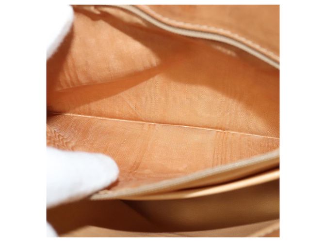 Céline Borsa a Spalla in Tela Macadam CELINE in Pelle PVC Marrone Oro Auth ep9642 D'oro - vista 22