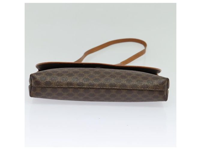 Céline Borsa a Spalla in Tela Macadam CELINE in Pelle PVC Marrone Oro Auth ep9642 D'oro - vista 5