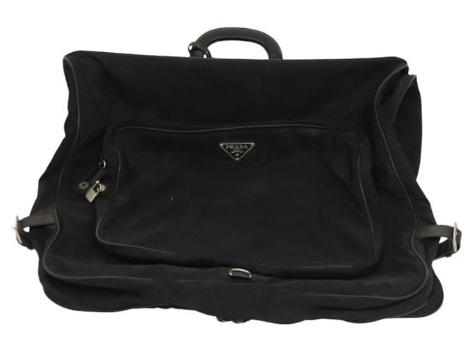 PRADA Funda para prendas de nylon negro Auth bs27926 - vista 13