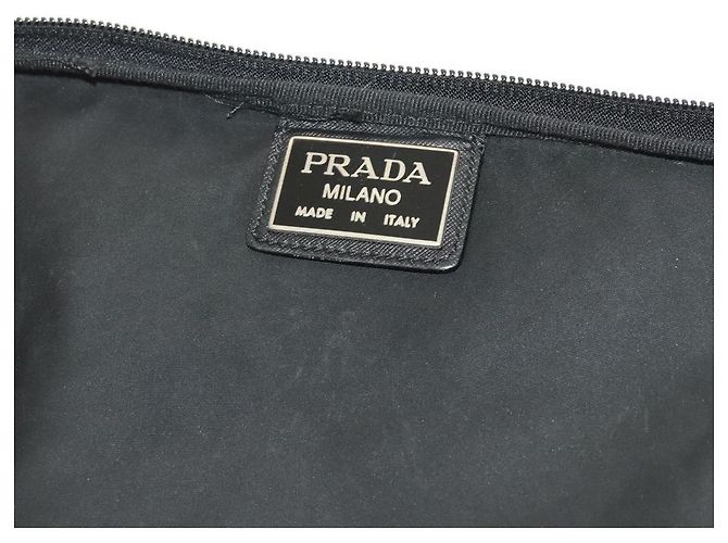 PRADA Funda para prendas de nylon negro Auth bs27926 - vista 25