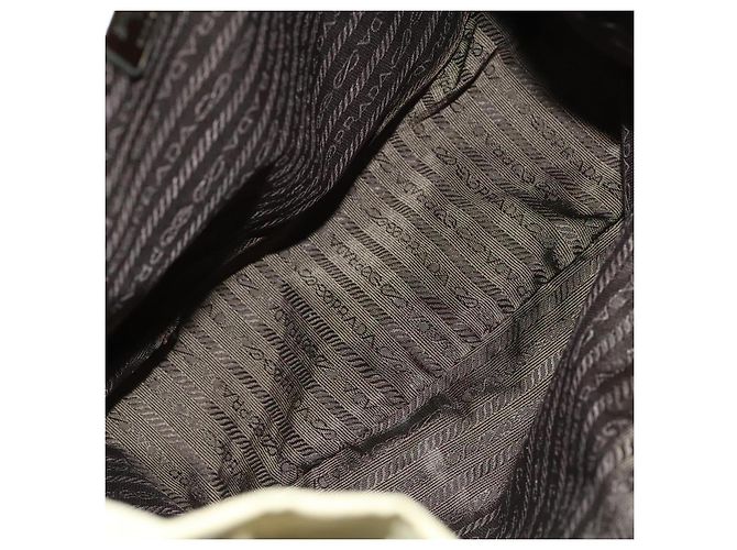 Zaino PRADA in nylon khaki argento autentico bs27513 Cachi - vista 11