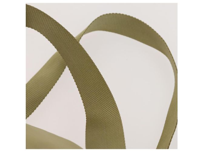 Zaino PRADA in nylon khaki argento autentico bs27513 Cachi - vista 14