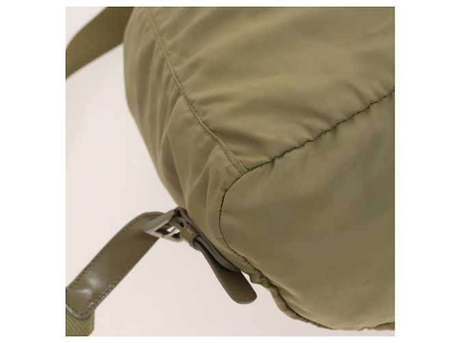 Zaino PRADA in nylon khaki argento autentico bs27513 Cachi - vista 18