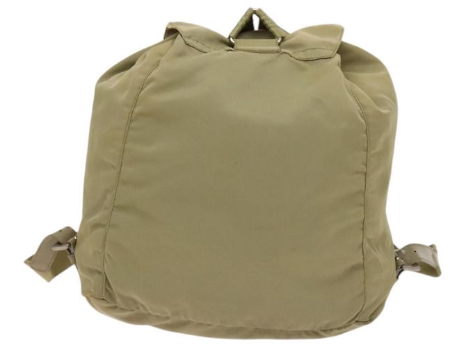 Zaino PRADA in nylon khaki argento autentico bs27513 Cachi - vista 2