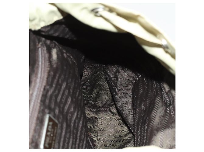 Zaino PRADA in nylon khaki argento autentico bs27513 Cachi - vista 22