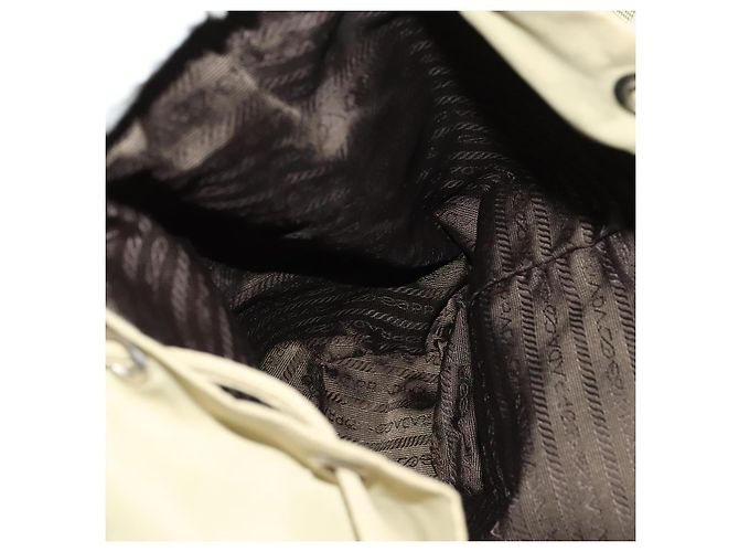 Zaino PRADA in nylon khaki argento autentico bs27513 Cachi - vista 23