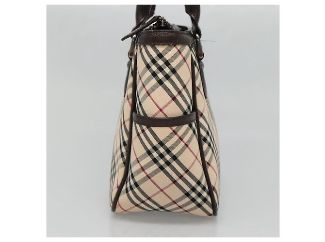 Burberry Nova Check Handtasche aus Canvas Beige Silber Authentisch ep9645 - Ansicht 3