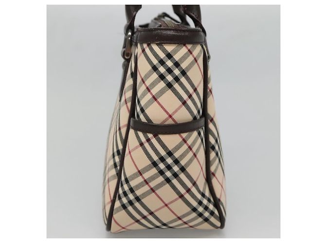 Burberry Nova Check Handtasche aus Canvas Beige Silber Authentisch ep9645 - Ansicht 4