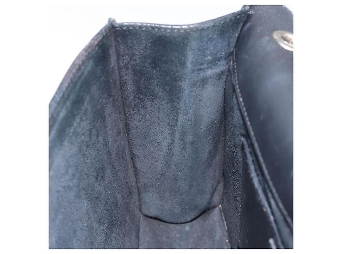 Borsa a spalla Chain Betty in pelle nera e argento di SAINT LAURENT Auth 130120 Nero - vista 20