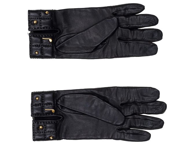 Médor Hermès Accessorio HERMES in Pelle Nera - 102243 Nero - vista 4