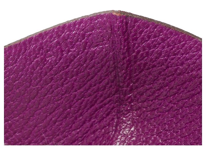 Béarn Hermès Accessorio HERMES Bearn in Pelle Esotica Viola - 101993 Porpora - vista 6