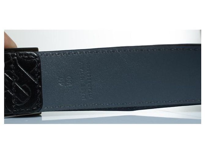 Schwarzer Leder-Gürtel mit geprägtem B-Logo von Burberry - Ansicht 6