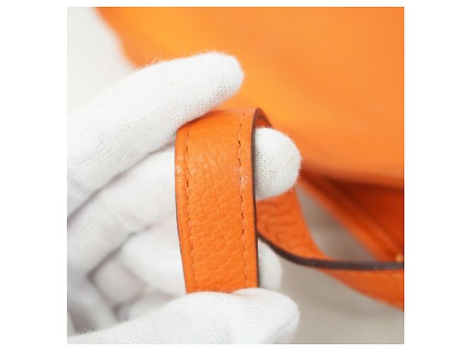 Borsa a Spalla Vespa TPM Hermès Arancione - vista 7