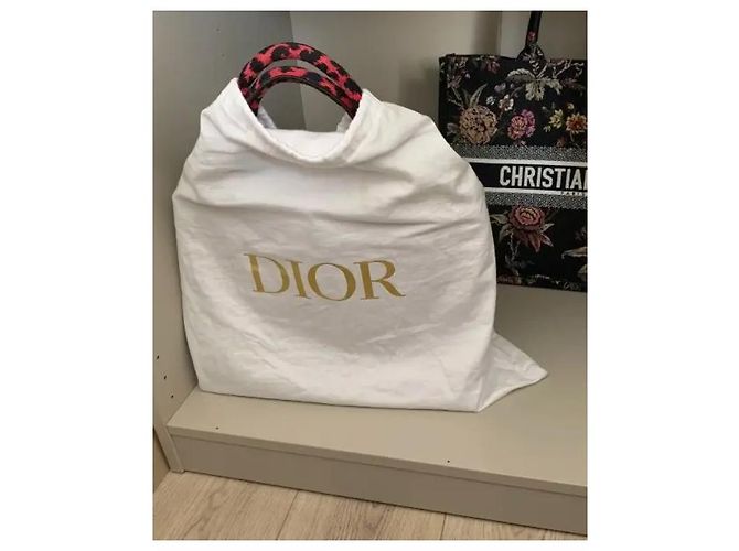 Dior Book Tote Medium Schwarz-Rot Leopard Edition - Ansicht 4