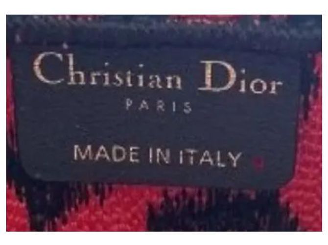 Dior Book Tote Medium Schwarz-Rot Leopard Edition - Ansicht 6