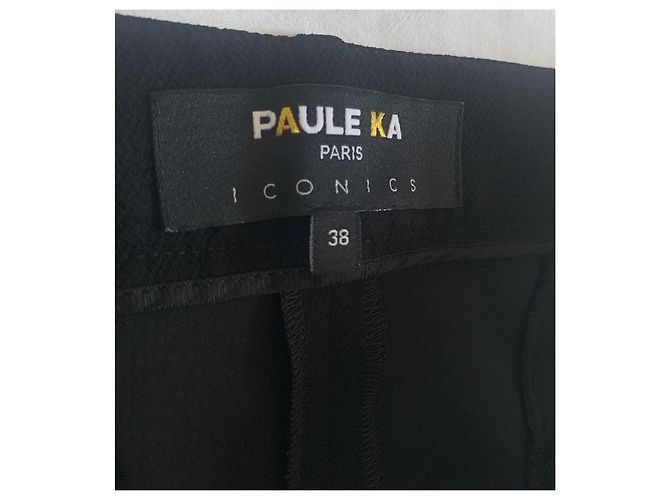 Pantaloni neri Paule Ka in poliestere Taglia 38 Nero - vista 2