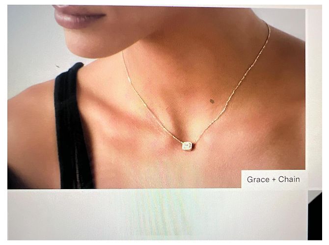 Autre Marque Collana Grace Diamante da Laboratorio Oro Giallo 14k D'oro - vista 20