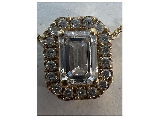 Autre Marque Collana Grace Diamante da Laboratorio Oro Giallo 14k D'oro - vista 3