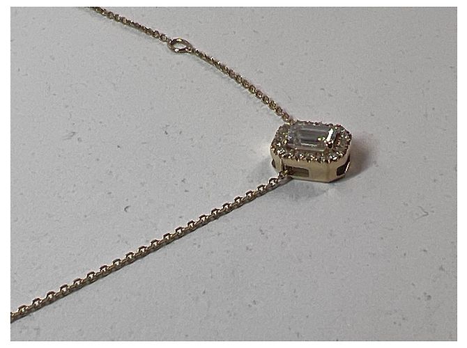 Autre Marque Collana Grace Diamante da Laboratorio Oro Giallo 14k D'oro - vista 4