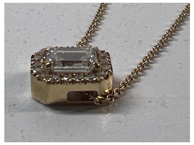 Autre Marque Collana Grace Diamante da Laboratorio Oro Giallo 14k D'oro - vista 5
