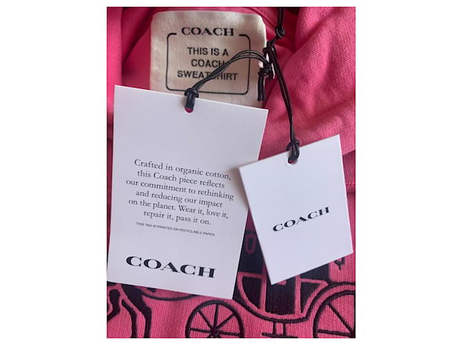 Sudadera con capucha Coach Rosa Algodón - vista 7