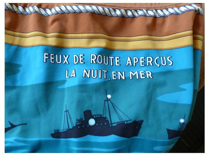 Hermès Sommerhose Lycra Grün Blau Mehrfarben - Ansicht 5