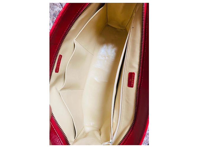 Clutch Chanel Rossa in Agnello Rosso - vista 10