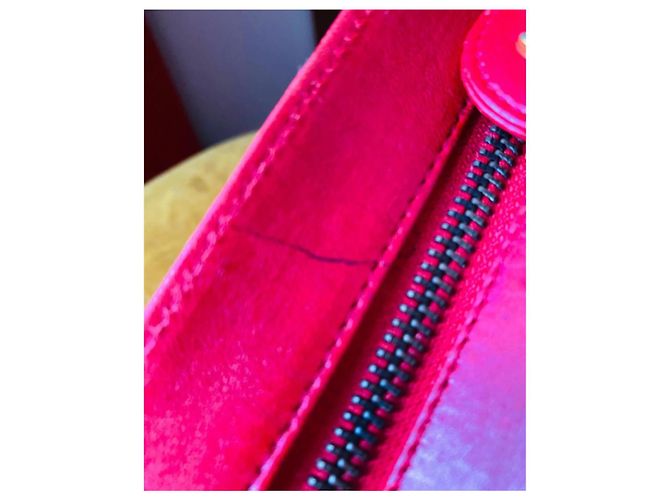 Clutch Chanel Rossa in Agnello Rosso - vista 9