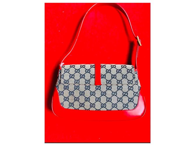 Borsa a mano Gucci Jackie in pelle rossa Rosso - vista 8